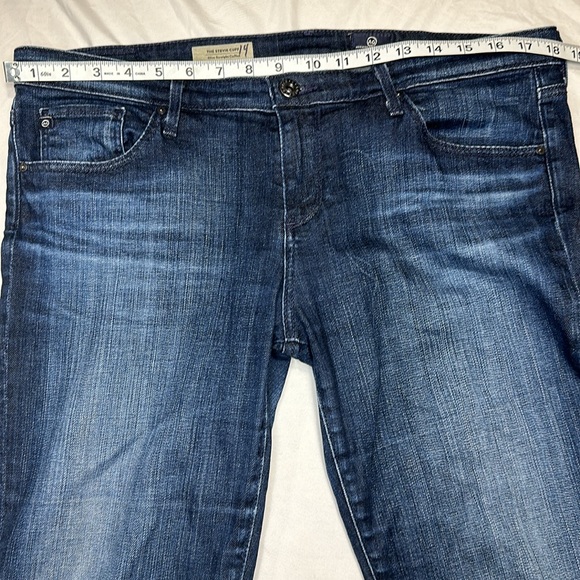 AG Women's Jeans Size 32 Stevie Cuff Slim Straight Adriano Goldschmied GUC - Picture 4 of 8